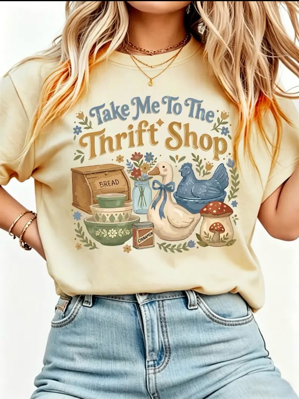 Take Me To The Thrift Shop Graphic T-Shirt - Picture 1 of 2